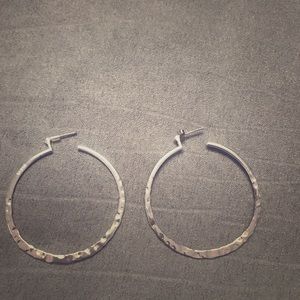Silver hoops